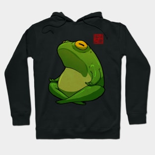 Yoga Frog Cross Legged Pose Hoodie